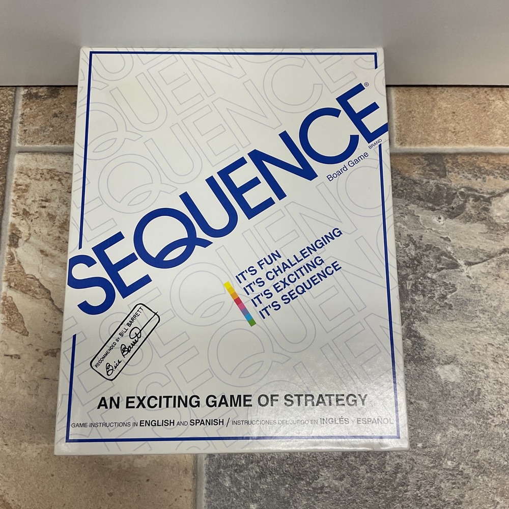 Jax Sequence Board Game 8002 Strategy Card Game English Spanish 2-12 Players